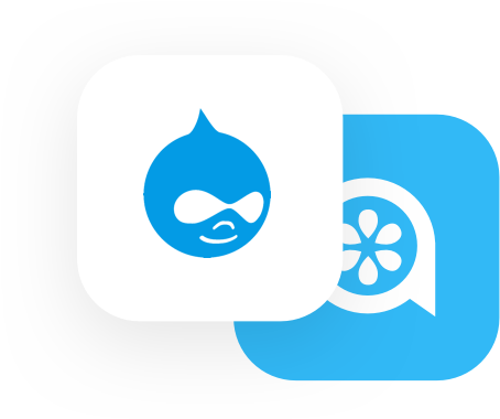 Drupal and Lime Talk logo
