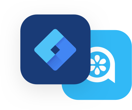Google Tag Manager and Lime Talk logo