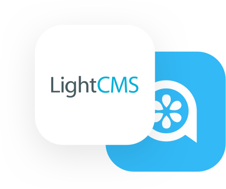 LightCMS and Lime Talk logo