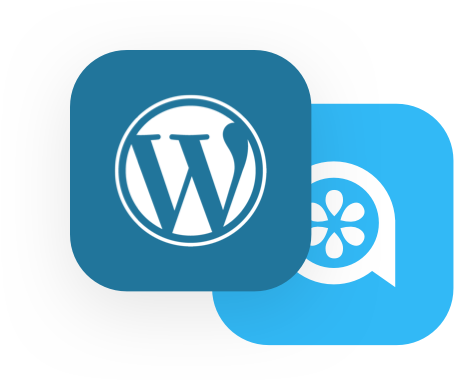Wordpress and Lime Talk logo
