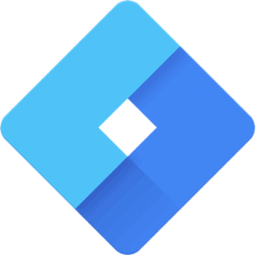 Google Tag Manager page with chat plugin